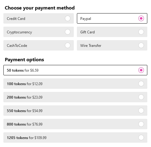 Use PayPal to pay for sex video chats on CamSoda